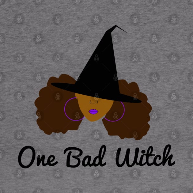 One Bad Witch Halloween by blackartmattersshop